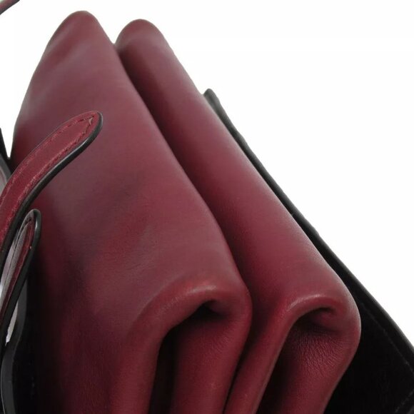 Auth PRADA Shoulder Bag Dark Red leather - Picture 3 of 13